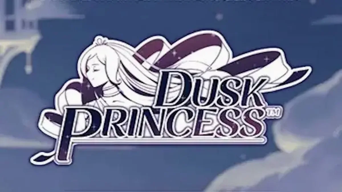 Dusk Princess slot machine interface showing magical anime-style graphics and cluster pay mechanics.