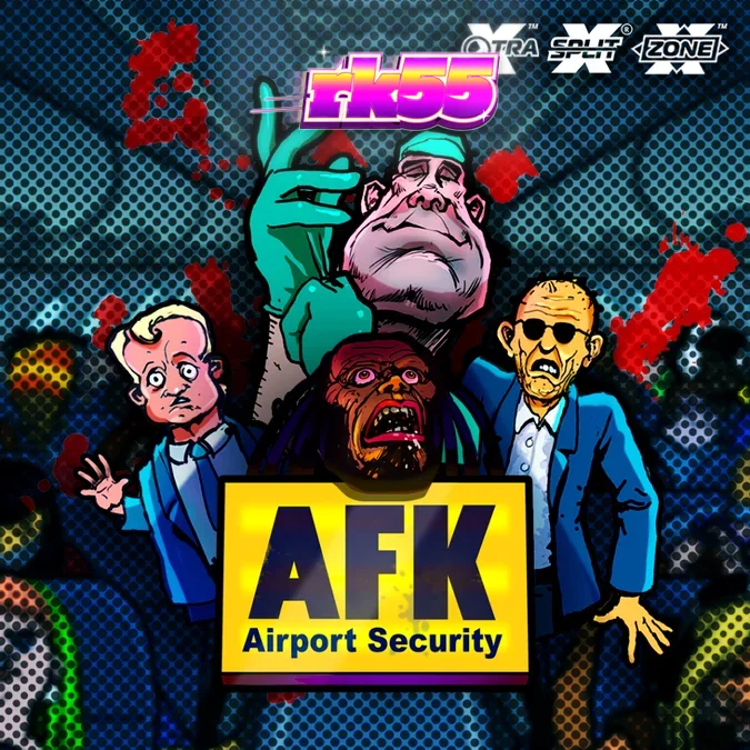 Tela principal do slot AFK Airport Security com elementos temáticos de aeroporto